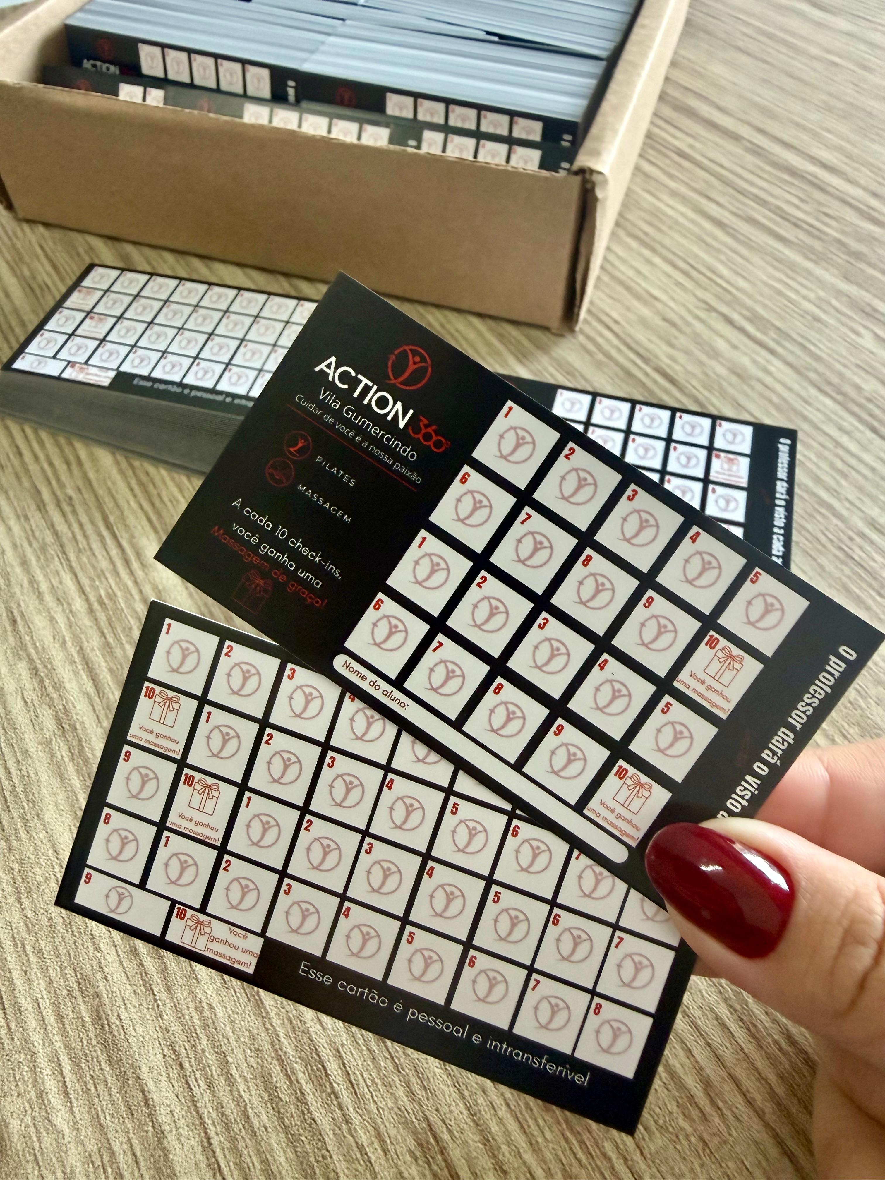 Cartão fidelidade personalizado